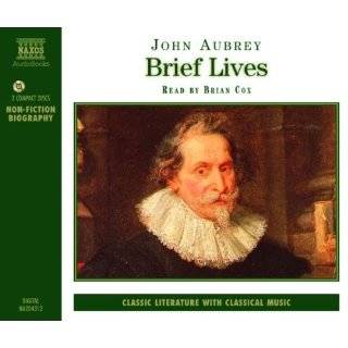 AUBREY, JOHN BRIEF LIVES Audio CD