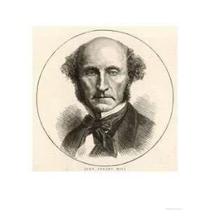 John Stuart Mill Philosopher Publisher Collections Giclee Poster Print 