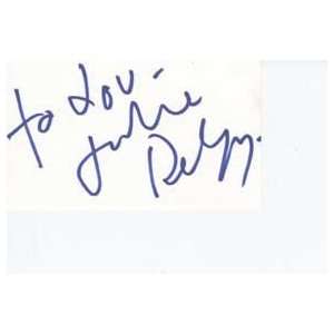 JULIE* DELPY Signed Index Card In Person
