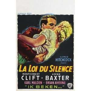   Movie 14x22 Montgomery Clift Anne Baxter Karl Malden