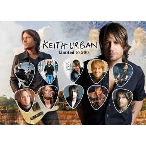 Keith Urban Signed Autographed 500 Limited Edition Guitar Pick Set 