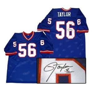  Lawrence Taylor Signed Giants Pro Style Blue Jersey 