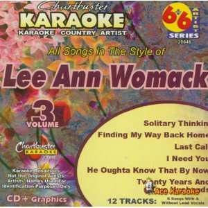   Karaoke 6X6 CDG CB20646   Lee Ann Womack Vol. 3 Musical Instruments