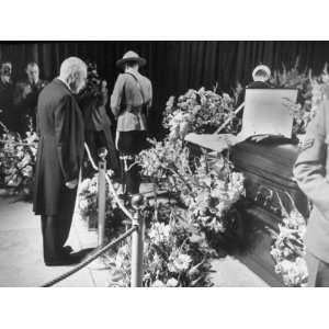  Canadian Statesman Louis S. St. Laurent Standing Beside 