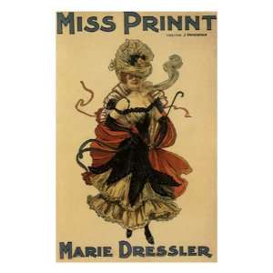  Miss Print with Marie Dressler, c.1900 Premium Giclee 