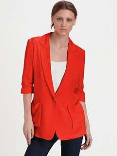 Elizabeth and James   James Silk Blazer