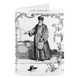 Father Matteo Ricci (1552 1610) (engraving)   Greeting Card (Pack of 
