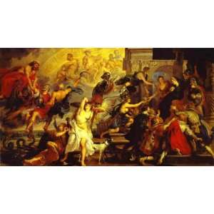   Paul Rubens   32 x 18 inches   Apotheosis of Henry IV