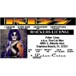 Peter Criss   Kiss Collectors Card