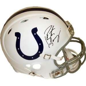  Autographed Peyton Manning Football Helmet   Autographed 