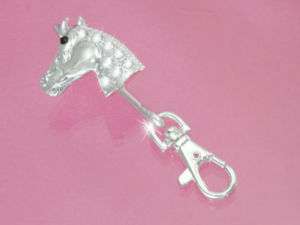 Horses Head Equestrian Western Key Finder Keychain  