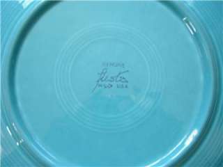 Vtg Orig Fiesta Ware Turquoise Blue Chop Plate Platter  