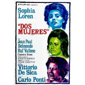   Women Poster Argentine 27x40 Sophia Loren Raf Vallone Eleonora Brown
