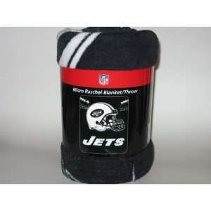  NEW YORK JETS Team Logo 50 x 60 Micro Raschel FLEECE 