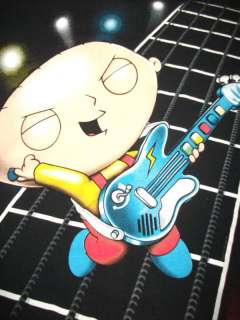 STEWIE GRIFFITH FAMILY GUY GUITAR HERO t shirt L  