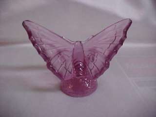 Fenton Art Glass Pink Chiffon Butterfly Figurine MIB  