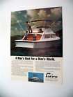 Luhrs Boats Super 320 Boat Men Fishing 1971 print Ad