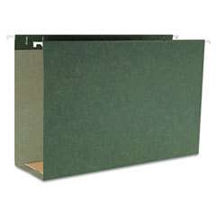 Smead 64379 3 Capacity Box Bottom Hanging File Folders, Legal, Green 