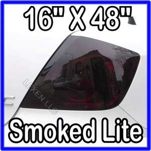 16 X 48 Dark Smoked Tail Lights Film Overlay Cover Smoke Tint Sheet 
