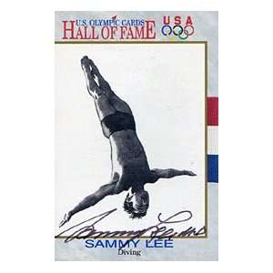 Sammy Lee Autographed / Signed 1991 USA Olympics No.49 Card