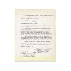  Signed Goldwyn, Samuel Document (Twice) 