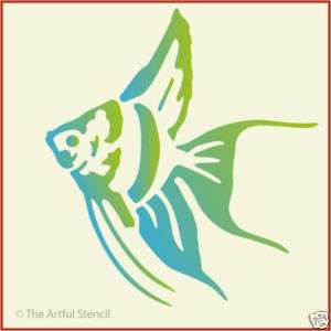 ANGEL FISH STENCIL  SEALIFE NEW   The Artful Stencil  