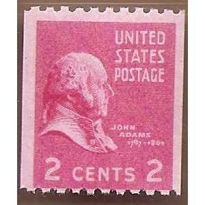  Stamps US John Adams Scott 806 Coil single Very Fine MNH 