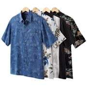 Croft and Barrow Island Collection Tropical Casual Button Front Shirt