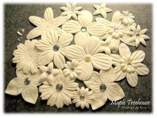 Prima Mulberry Flowers WCS Celestial Whites (35pcs)  