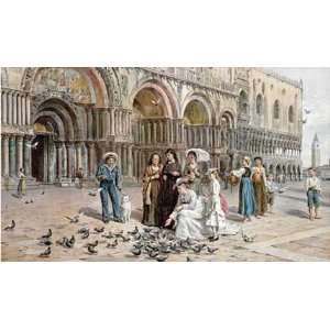 The Pigeons of St. Marks, Venice by George Goodwin Kilburne . Art 