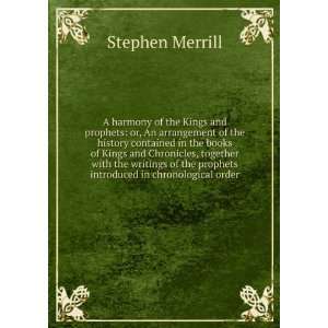   introduced in chronological order Stephen Merrill  Books