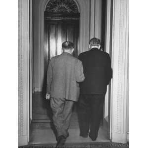  Senator Theodore G. Bilbo and Another Man Leaving a Room 