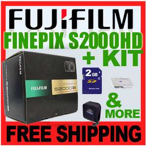 Fuji FinePix S2000HD S2000 HD Camera + 2GB Kit NEW 74101488906  