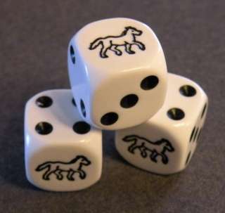   of 3 HORSES DICE and 2 GAMES. Kids Math Fun. Travel. Educational. NEW