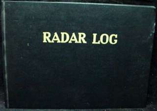 Radar Log Book MV Perry Lee Furuno Electric Co  