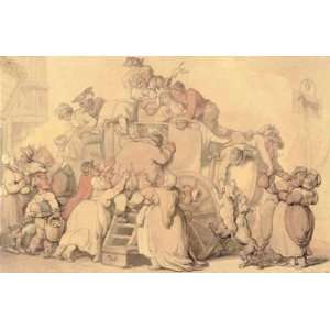 Hand Made Oil Reproduction   Thomas Rowlandson   32 x 20 inches   The 