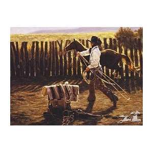  Tim Cox In The Bronc Corral By Tim Cox Print Signed 
