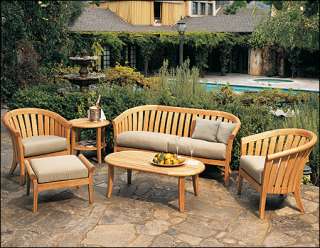   Grade A Teak Wood 6 pc Outdoor Garden Patio Sofa Lounge Chair Set New