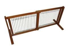 Crown Pet Free Standing All Wood Pet Gate Large Span W Wire  