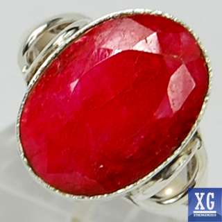 SR29434 INDIAN RUBY 925 STERLING SILVER RING JEWELRY s.8  