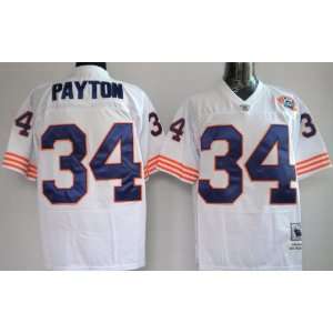 Walter Payton #34 Chicago Bears Replica Throwback NFL Jersey White 