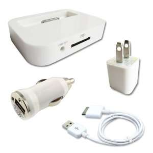  White Dock Cradle For Apple iPhone 3GS 4G 4S Docking Station 