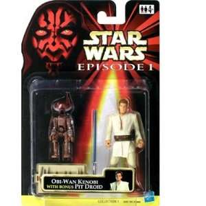   Obi Wan Kenobi with Bonus Pit Droid Action Figure Toys & Games