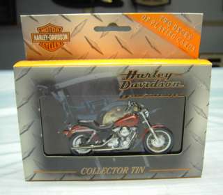 Harley Davidson Collectible Playing Card Tin Set 1999  