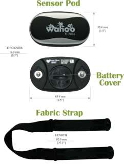 Wahoo Fitness Soft Heart Rate Belt ANT+ For Wahoo Key / Bike Case 