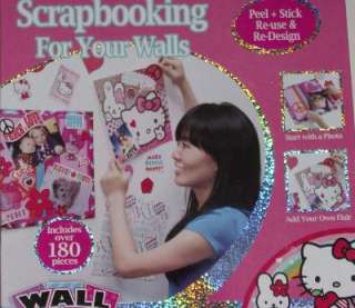 Hello Kitty Wall Scrapbook Kit Cat Stickers Decals  