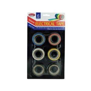  6 Pack Electrical Tape Assorted Colors Per Pack 