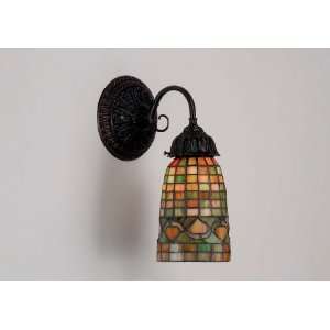  12W Autumn Tiffany Acorn 1 Lt Wall Sconce