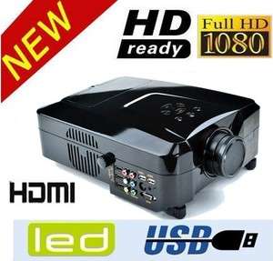   USB LED HD Projector 1080P Home Theater Projector Native 800*600