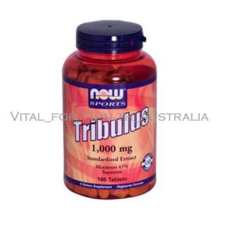 NOW FOODS TRIBULUS 1000mg 90 tabs TESTOSTERONE BOOSTER  